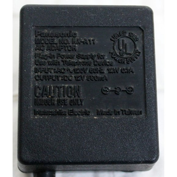 Panasonic Model KX - A11 AC Adaptor Telephone Power Plug in Cord DC 12v 500 mA - Picture 2 of 8